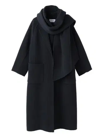 [새상품급] ETRE TOKYO 리버 롱 스톨 코트 네이비