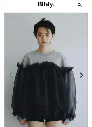 [ 미사용 새상품 ] bibiy ANNA PUFF TOP