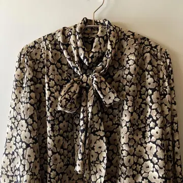 vintage 이탈리아제 실크 디자인 블라우스 80s 90s