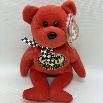 Ty ty 비니 베이비즈 Racing Gold 빨간색 곰 곰