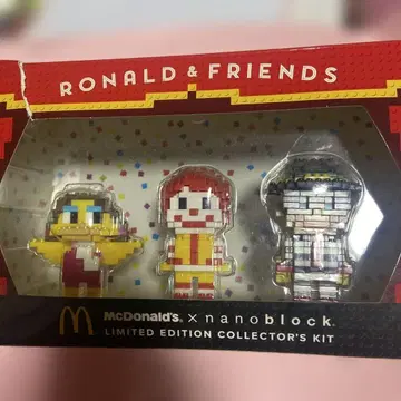 맥도날드 x nanoblock 한정 피규어 세트