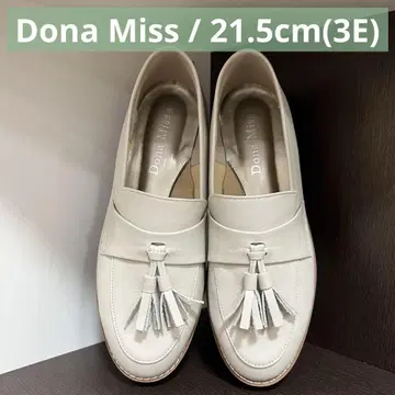 Dona Miss 도나미스 천연 가죽 가죽 일본제 로퍼 태슬 통굽