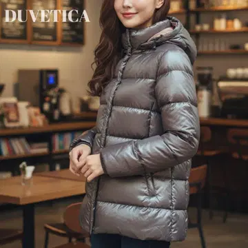 [ 미사용급 ] DUVETICA 다운 자켓 다크 브라운 44 XL 사이즈