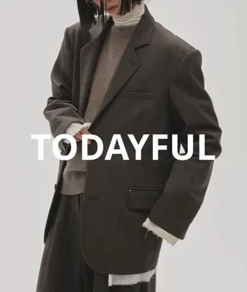 TODAYFUL 오버 숄더 재킷 38 차콜