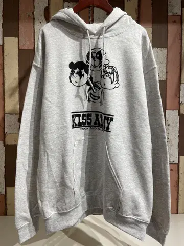 GILDAN KISS ARMY 후디 그레이 L