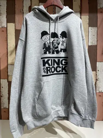 GILDAN KING OF ROCK 후디 그레이 L