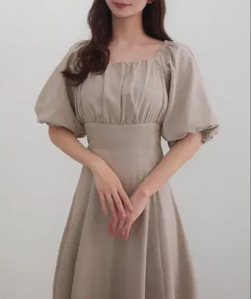 CENEA 2way 린넨 혼방 플레어 원피스