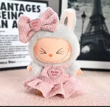 labubu 라부부 봉제 인형 의류 인형 옷 갈아입기 핑크 드레스 세트