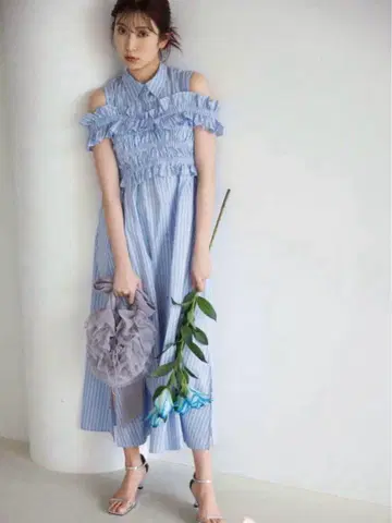 dazzlin 개더 뷔스티에 SET 셔츠 원피스