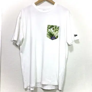 New Era 트로피컬 패턴 포켓 T셔츠
