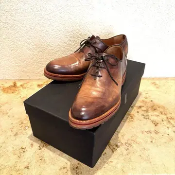 Berluti 브라운 가죽 드레스 슈즈 레이스업