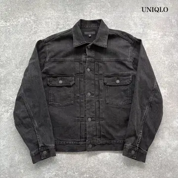 [ UNIQLO ] 유니클로 세컨드 데님 자켓 스트레치 블랙