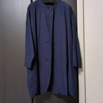 nop de nod 린넨 혼 노카라 코트