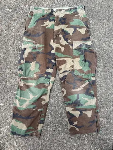 카모플라쥬 카고 팬츠 빈티지