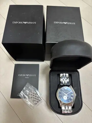 EMPORIO ARMANI 아날로그 시계 블루