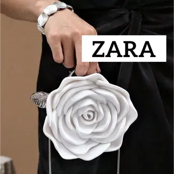 ZARA 로즈 숄더 백 화이트