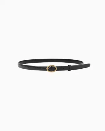 Cow Hide Leather Narrow Belt [ 완판템 ]