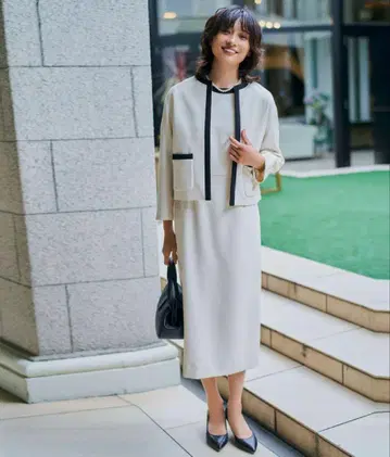 드레스트리아 바이컬러 원피스 38(M)