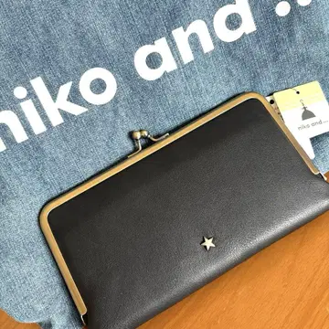 [ 미사용 새상품 ] niko and - 지갑 장지갑 가마구치 블랙