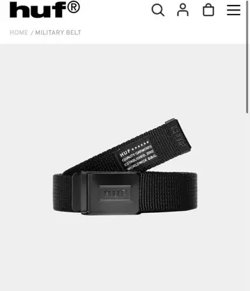 HUF 밀리터리 벨트 블랙