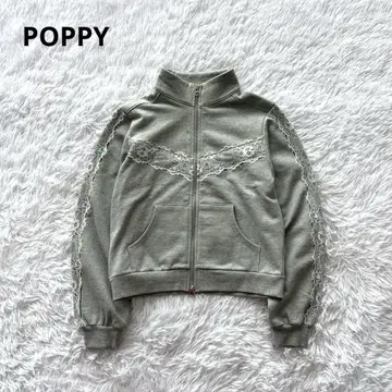 POPPY LACE ZIP 맨투맨 SHIRT 아사기니요 맨투맨