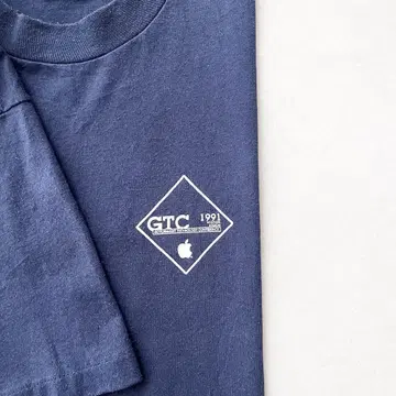 1991 System 7 셔츠 네이비 애플 iPhone Mac