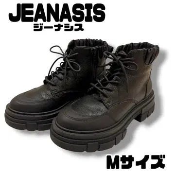 [ 새상품급 ] JEANASIS 지나시스 볼륨 비거 부츠 블랙 M 사이즈
