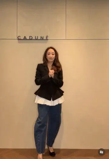 미사용 새상품 카미사키 메구 씨 착용 CADUNE 커비 데님 사이즈 S
