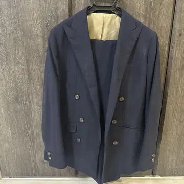 DANKAN 네이비 더블 브레스트 수트