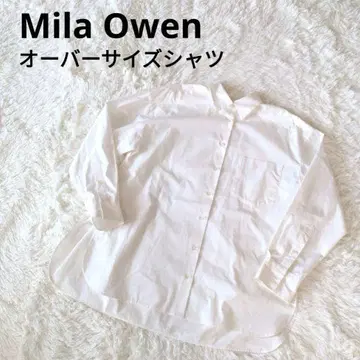 새상품급 Mila Owen 화이트 셔츠 블라우스 긴팔