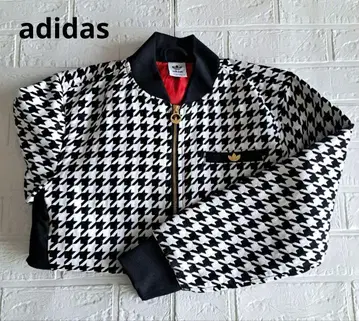새상품 adidas 하운드투스 블랙 화이트 자켓 블루종