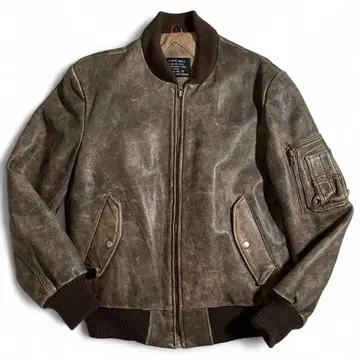 휴스턴 가죽 자켓 플라이트 자켓 MA-1 빈티지 가공