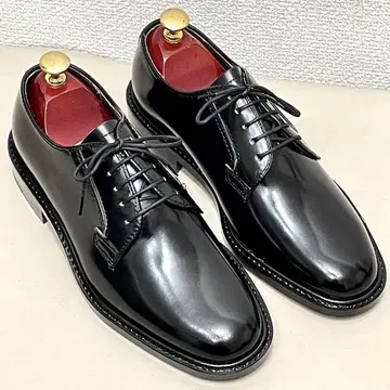 [ 새상품급 ] DANAWAY 플레인토 더비 블랙 24EEE 가죽 신발