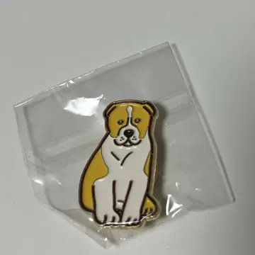 귀여운 강아지 디자인 핀 배지 간사이 만박 투르크메니스탄관