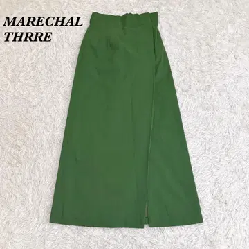 새상품급 ] MARECHAL TERRE 롱 스커트 1 그린 허리밴딩
