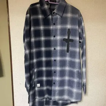Slightly Numb 롱 플란넬 셔츠 size 1