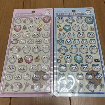 치이카와 (먼작귀) 하치와레 모자 꽁지 드롭 씰 BONBON DROP