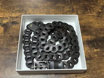 Llife LEATHER CHAIN BELT SHADE GRAY