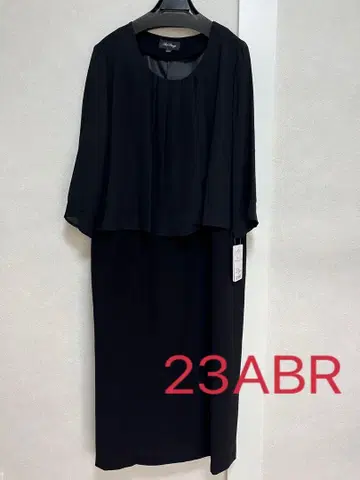 프론트 오픈 앙상블풍 원피스 23ABR 블랙 포멀