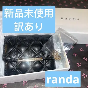새상품 randa FB33236 U 퀼팅 3단 폴더형 미니 지갑
