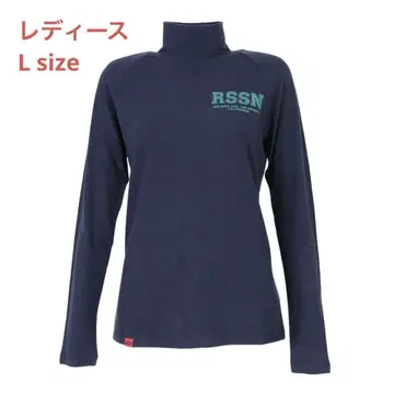 [ Rosasen ] 골프웨어 스트레치 모크넥 긴팔 셔츠 네이비