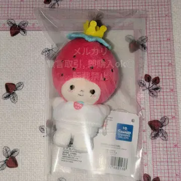 산리오 택 포함 새상품급 딸기 왕자 봉제 인형 마스코트