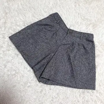 KUMIKYOKU 새상품급 숏팬츠 트위드 온워드 그레이 ( L )