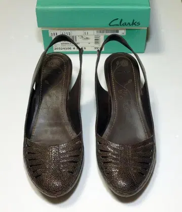 Clarks(클락스) 펌프스 샌들 천연 가죽 가죽
