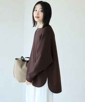 안피로 뷰티 폼 저지 백 지퍼 풀오버
