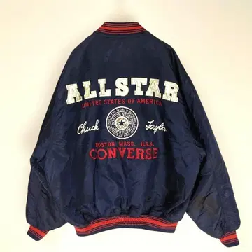 CONVERSE 컨버스 바시티 자켓 네이비 블루
