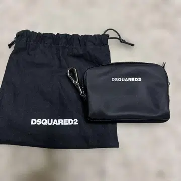 DSQUARED2 블랙 미니 파우치 디스퀘어드
