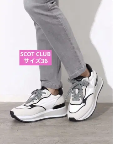 SCOT CLUB 웨지솔 스니커즈 사이즈 36 정가 22900엔