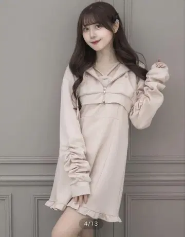 미사용 새상품 pium 후드 원피스 피움 익명 배송