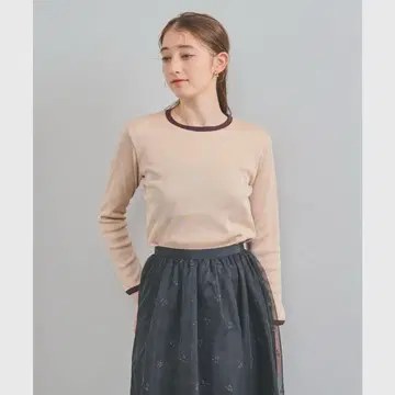 유나이티드 애로우즈 리브 파이핑 티셔츠